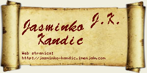 Jasminko Kandić vizit kartica